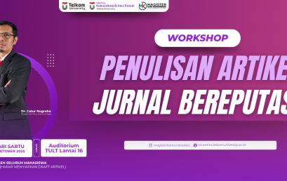 WORKSHOP PENULISAN ARTIKEL JURNAL BEREPUTASI